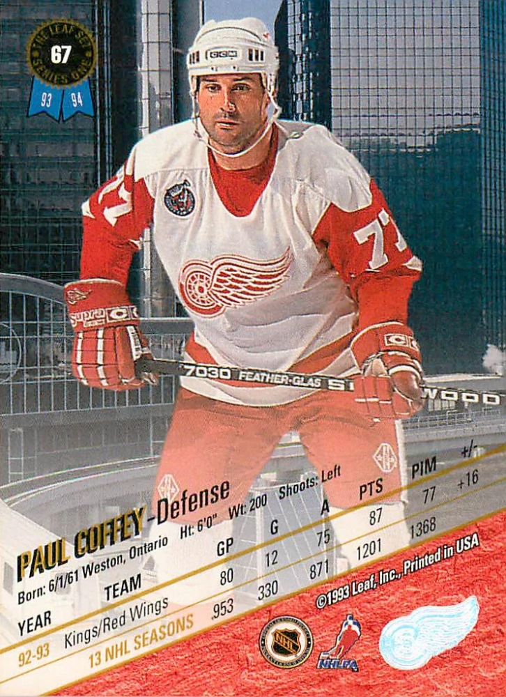 1993-94 Leaf - Paul Coffey #67