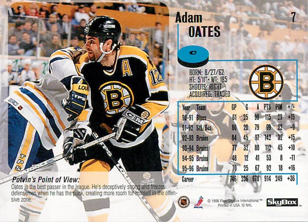1996-97 Skybox Impact - Adam Oates #7