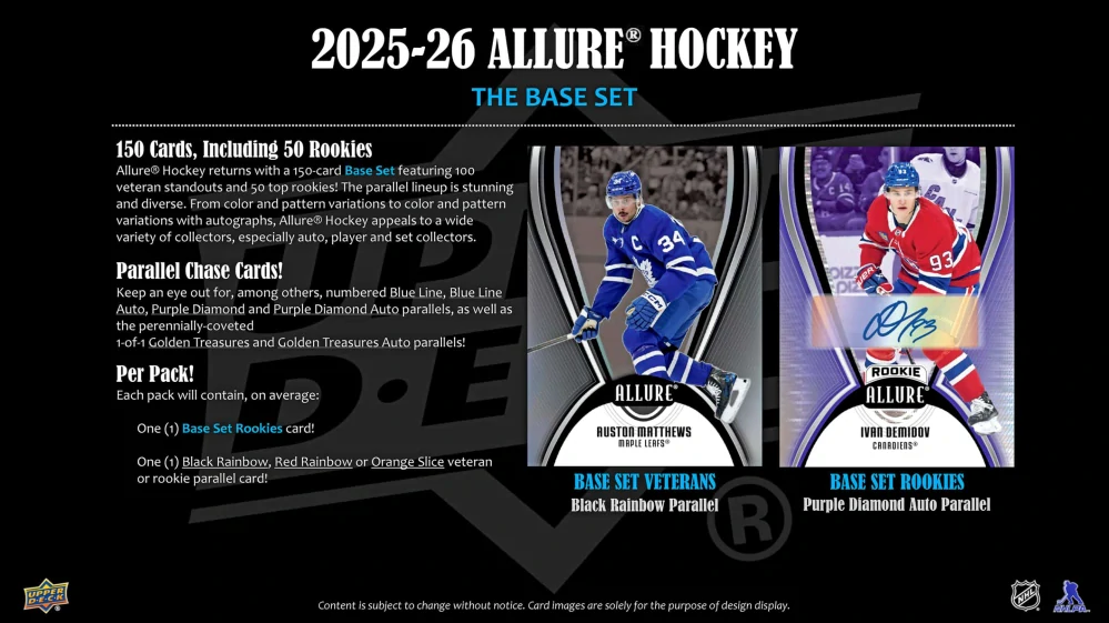 2025-26 UD Allure - Hobby balíček