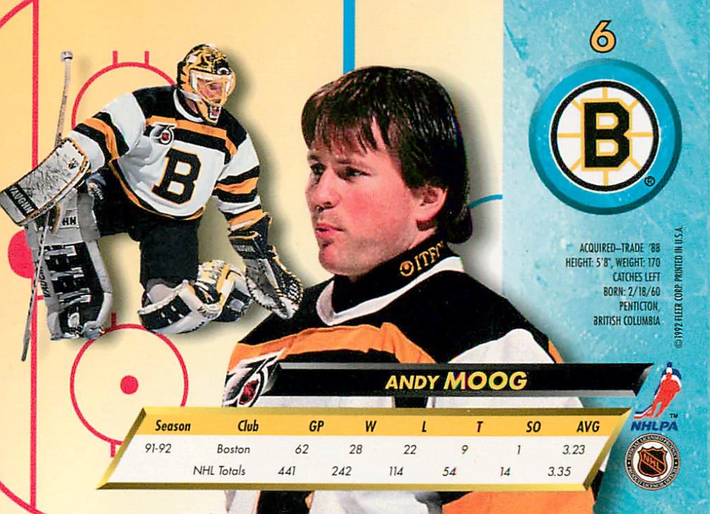 1992-93 Fleer Ultra - Andy Moog #6