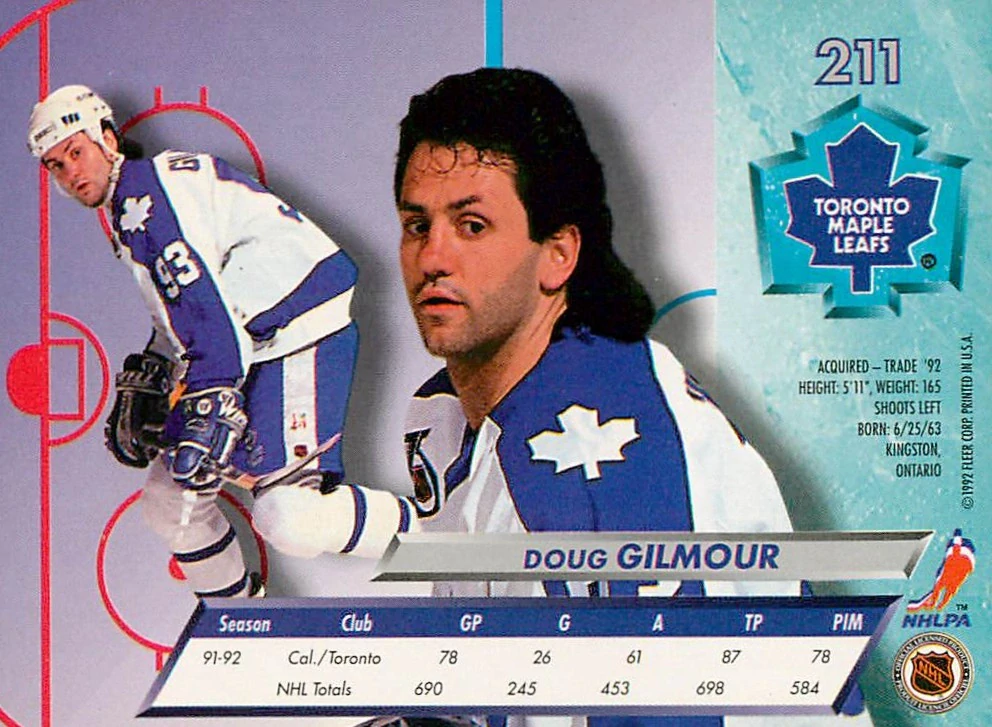 1992-93 Fleer Ultra - Doug Gilmour #211