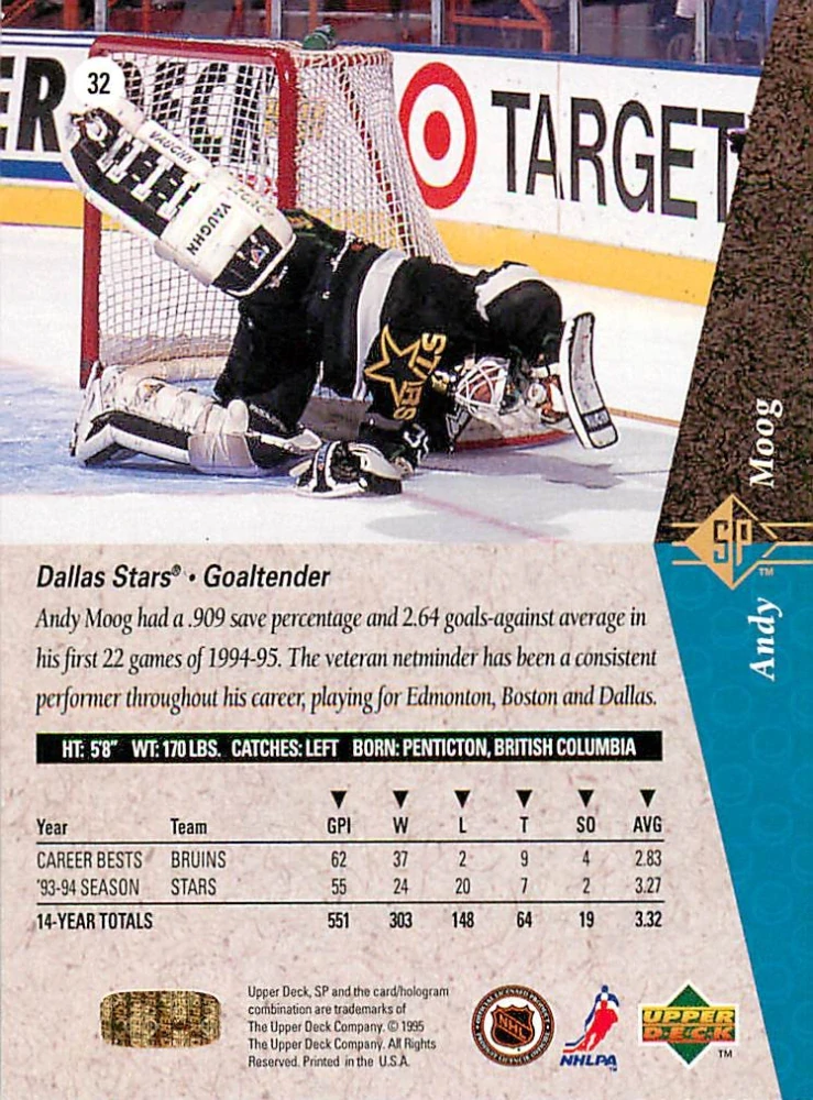 1994-95 UD SP - Andy Moog #32