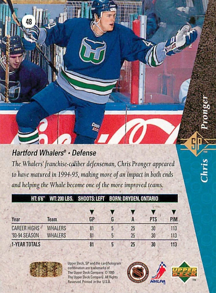 1994-95 UD SP - Chris Pronger #48