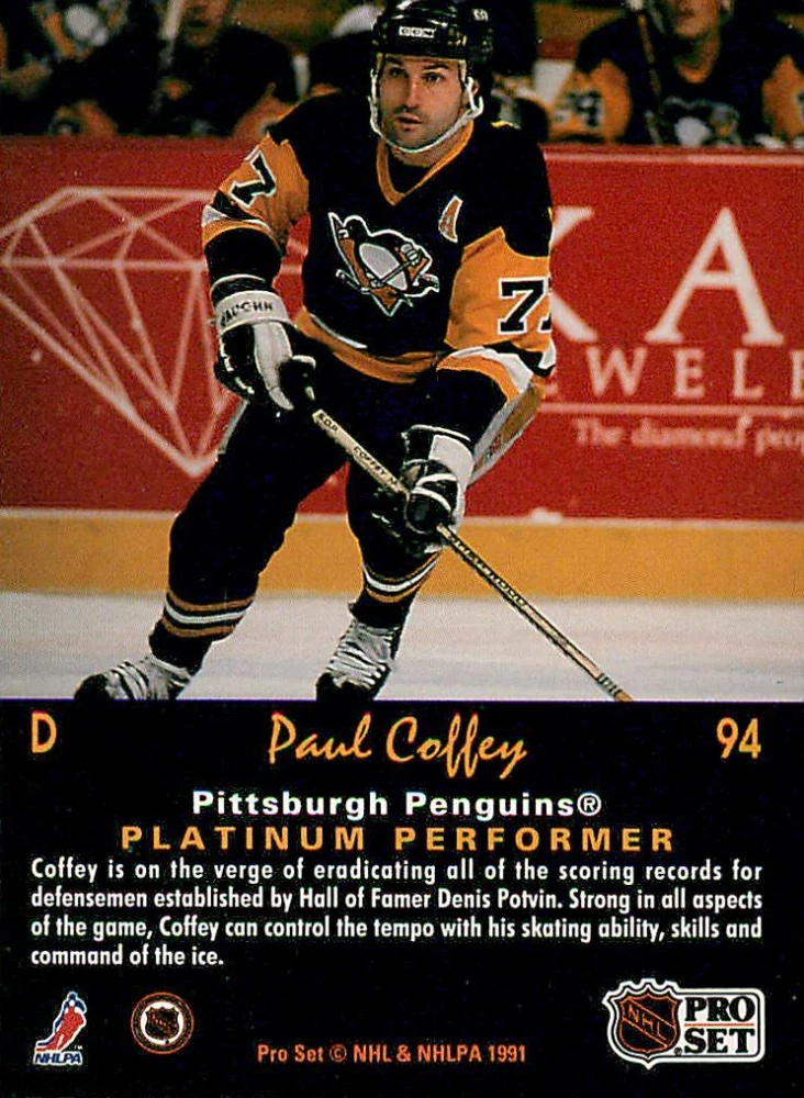 1991-92 Pro Set Platinum - Paul Coffey #94