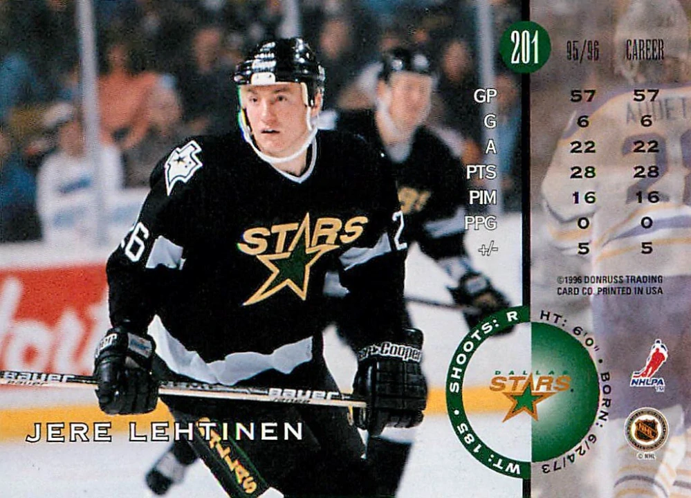 1996-97 Leaf - Jere Lehtinen #201