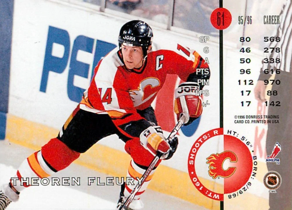 1996-97 Leaf - Theoren Fleury #61