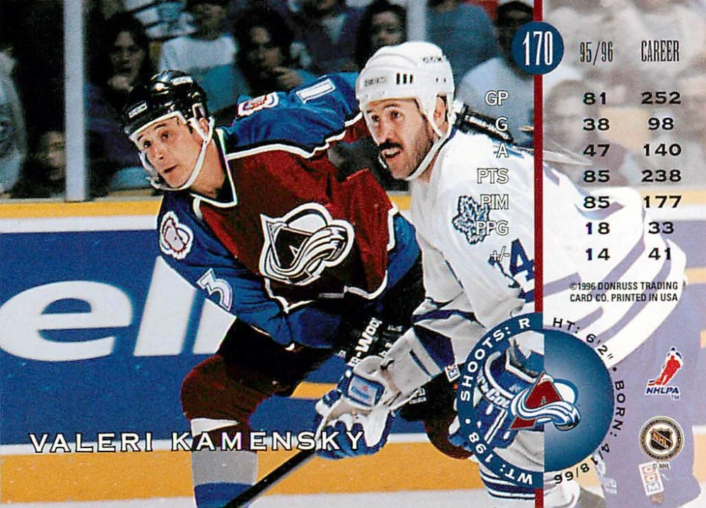 1996-97 Leaf - Valeri Kamensky #170