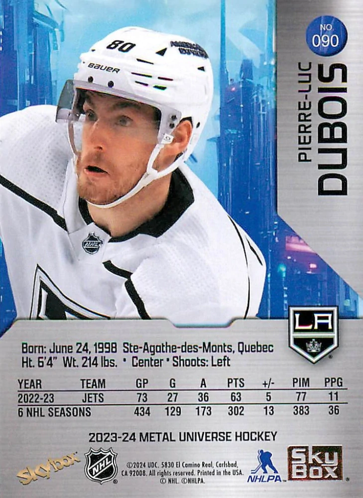 2023-24 UD Skybox Metal Universe - Pierre-Luc Dubois #090