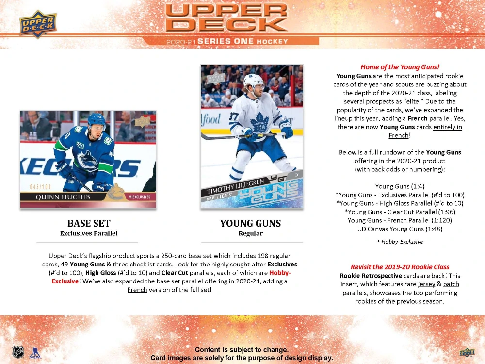 2020-21 UD Series 1 - Hobby balíček