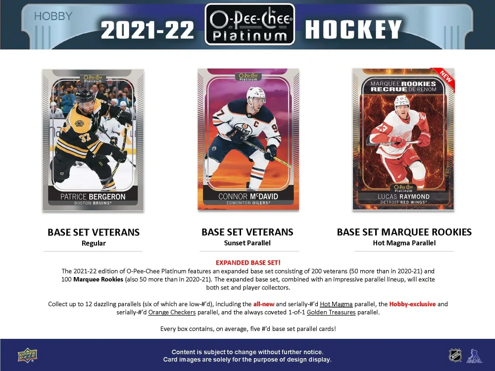 2021-22 UD O-Pee-Chee Platinum - Hobby balíček
