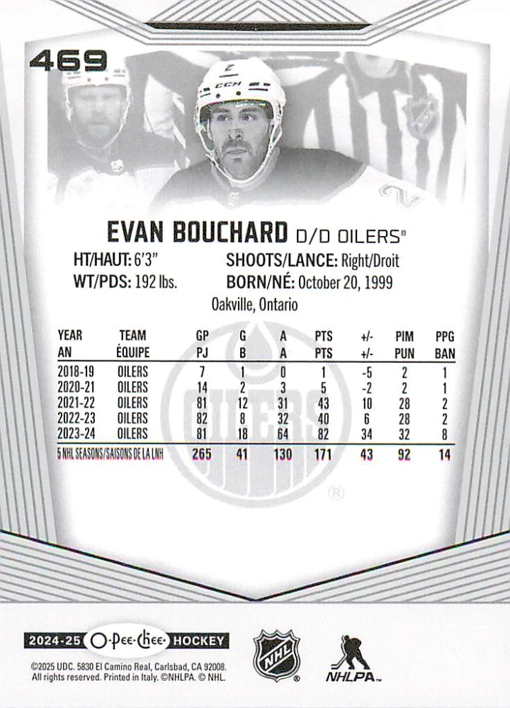 2024-25 UD O-Pee-Chee - Evan Bouchard #469