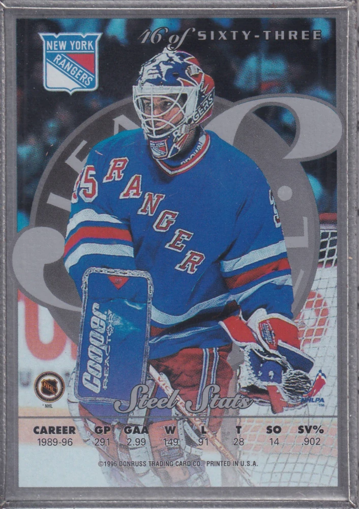 1996-97 Leaf Preferred - Mike Richter - Steel #46