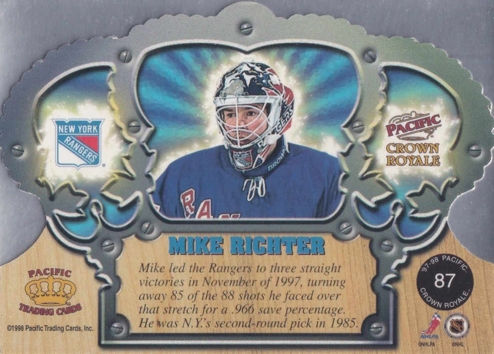 1997-98 Pacific Crown Royale - Mike Richter #87