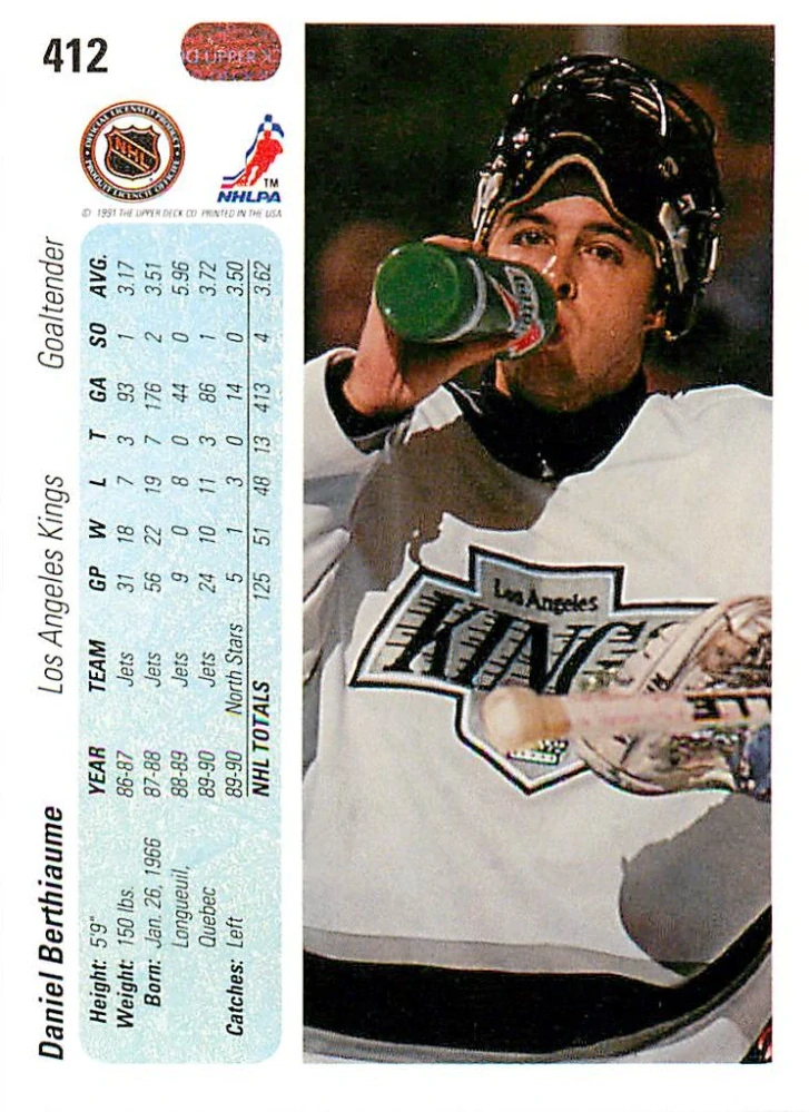 1990-91 UD Series - Daniel Berthiaume #412