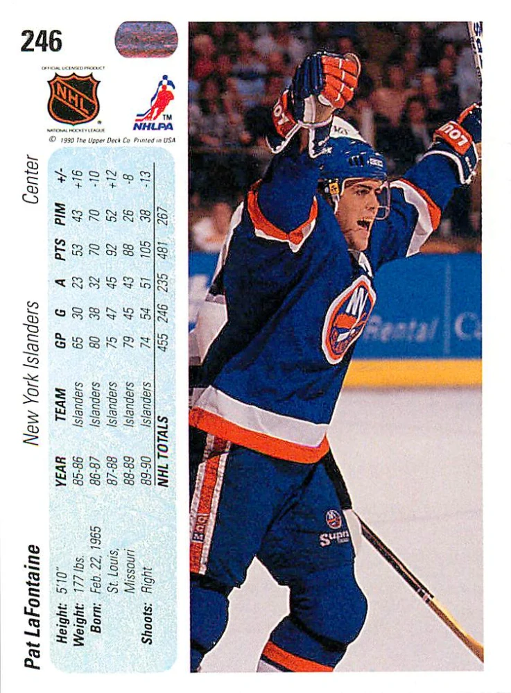 1990-91 UD Series - Pat LaFontaine #246