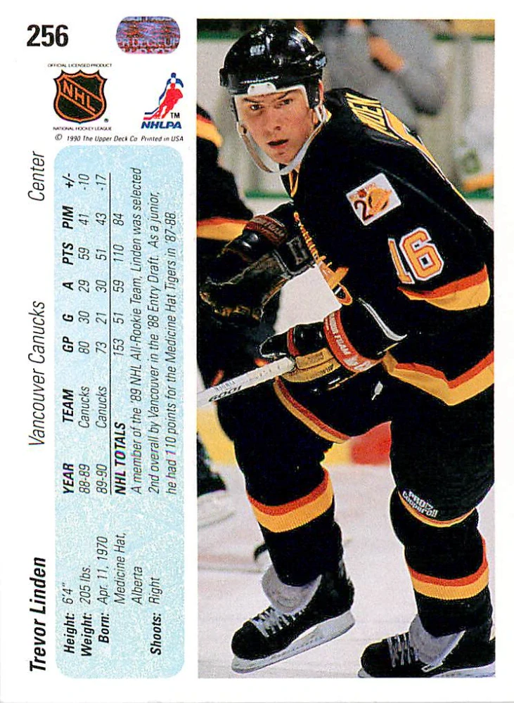 1990-91 UD Series - Trevor Linden #256