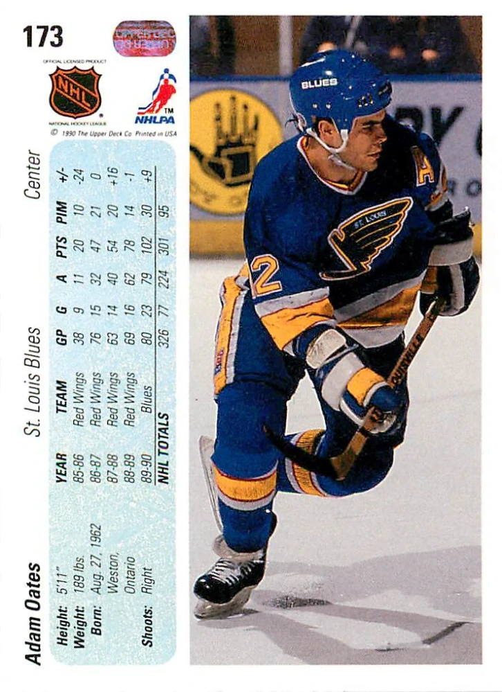 1990-91 UD Series - Adam Oates #173