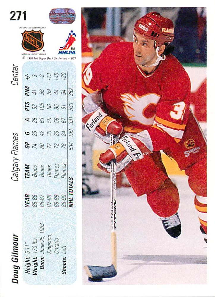 1990-91 UD Series - Doug Gilmour #271
