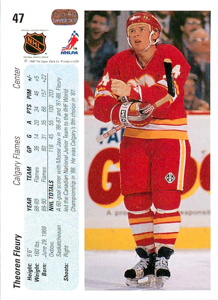 1990-91 UD Series - Theoren Fleury #47