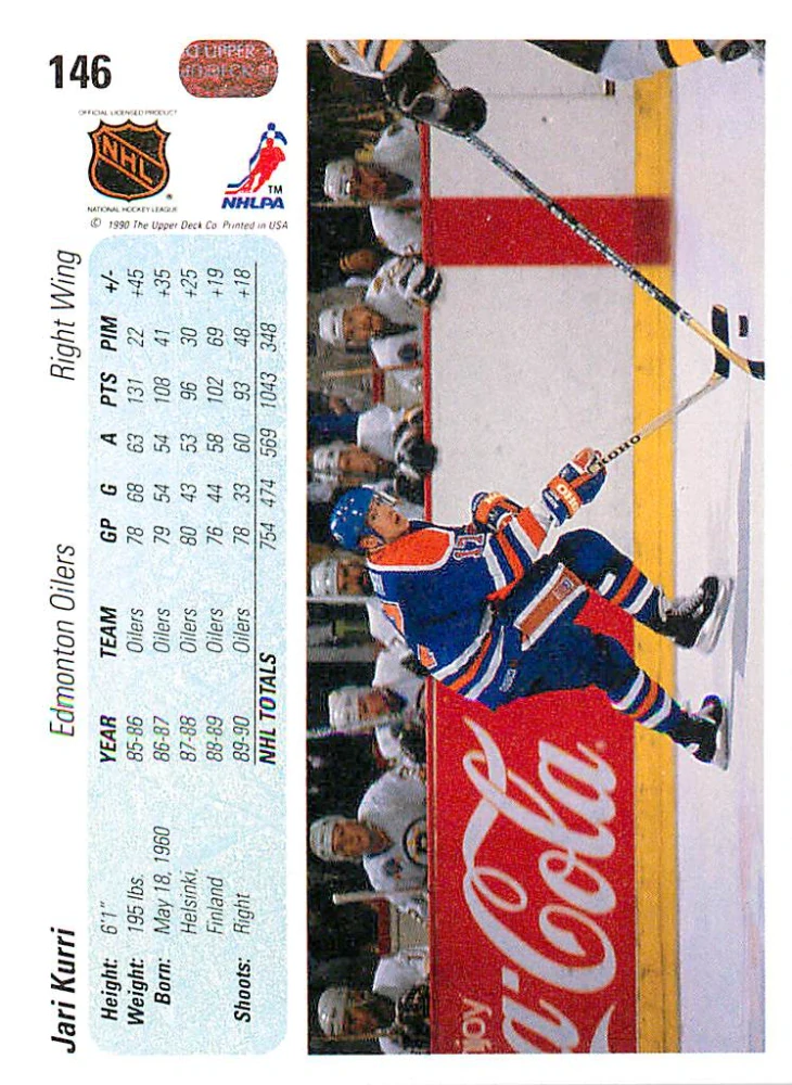1990-91 UD Series - Jari Kurri #146