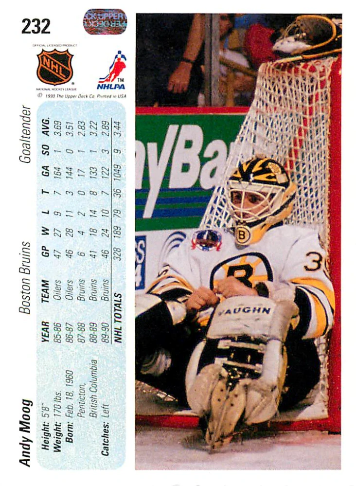 1990-91 UD Series - Andy Moog #232