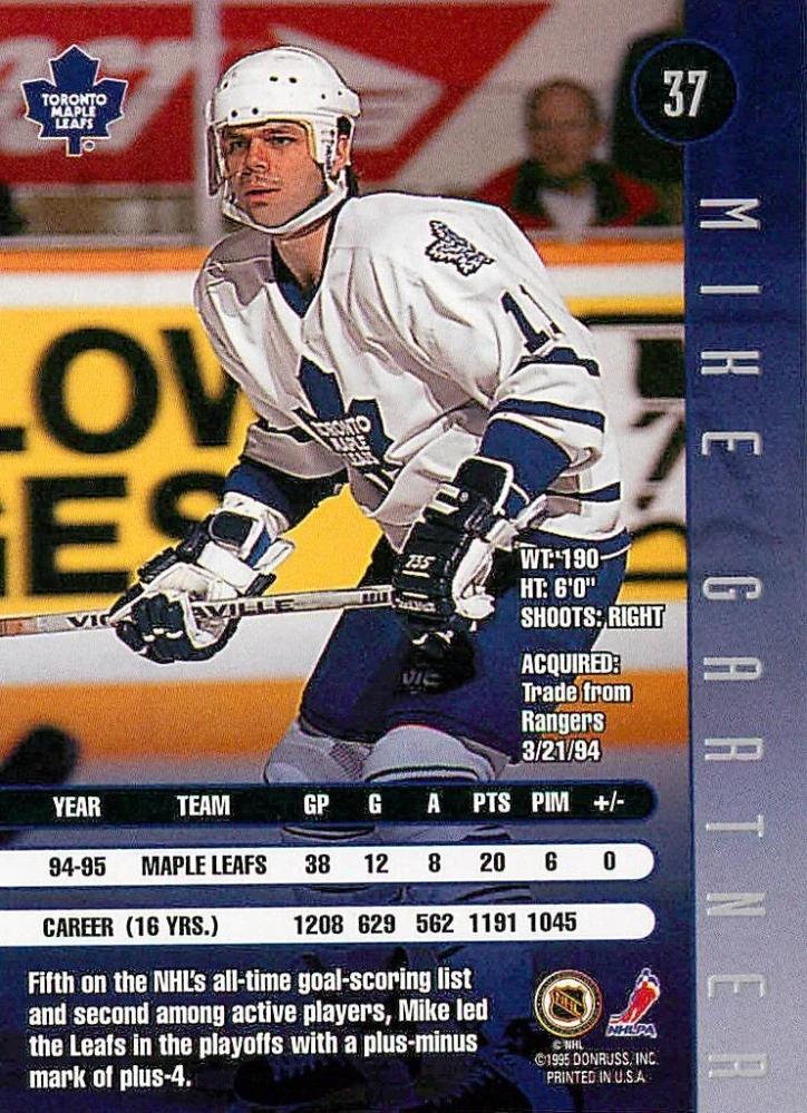 1995-96 Leaf - Mike Gartner #37