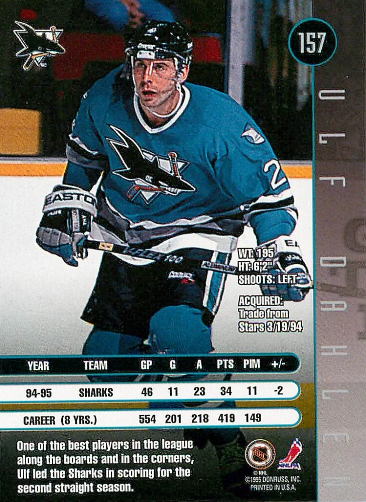 1995-96 Leaf - Ulf Dahlen #157
