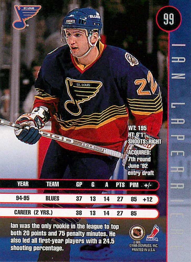 1995-96 Leaf - Ian Laperriere #99