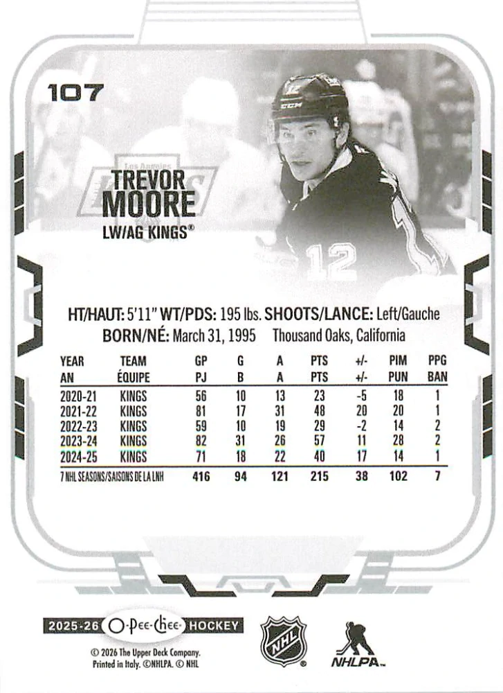2025-26 UD O-Pee-Chee - Trevor Moore #107