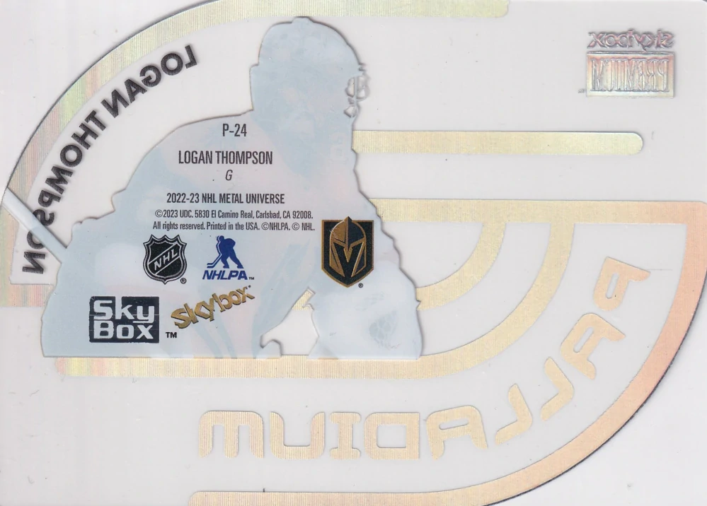 2022-23 UD Skybox Metal Universe - Logan Thompson - Palladium #P-24