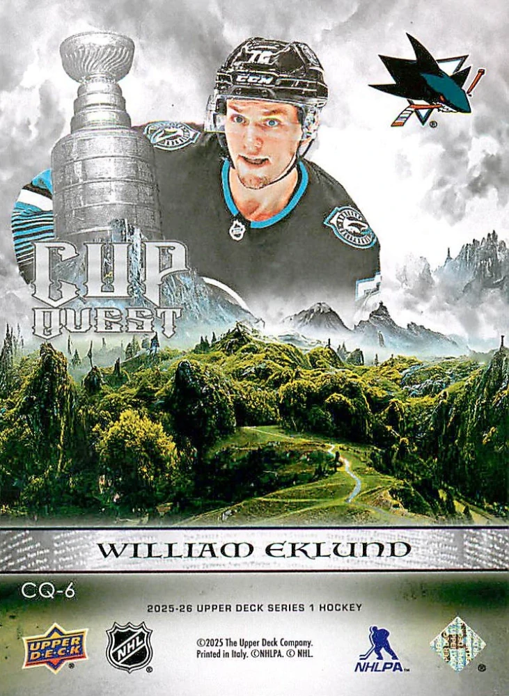 2025-26 UD Series 1 - William Eklund - Cup Quest #CQ-6