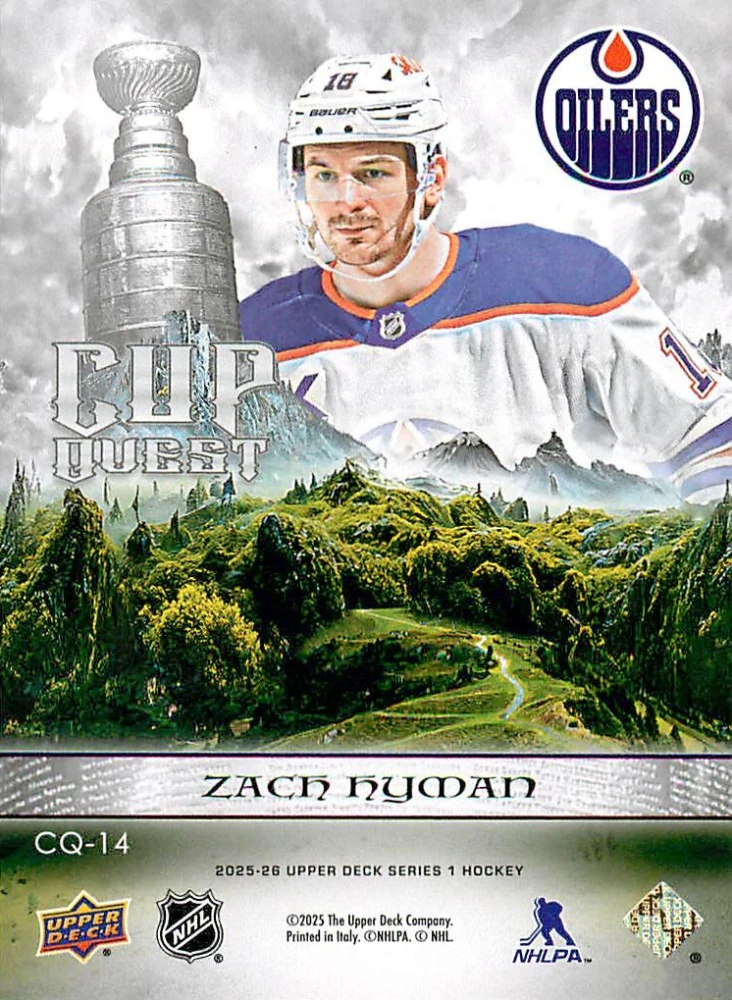 2025-26 UD Series 1 - Zach Hyman - Cup Quest #CQ-14