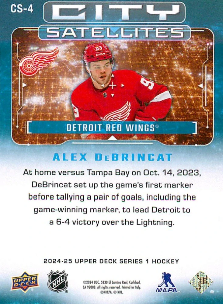 2024-25 UD Series 1 - Alex DeBrincat - City Satellites #CS-4