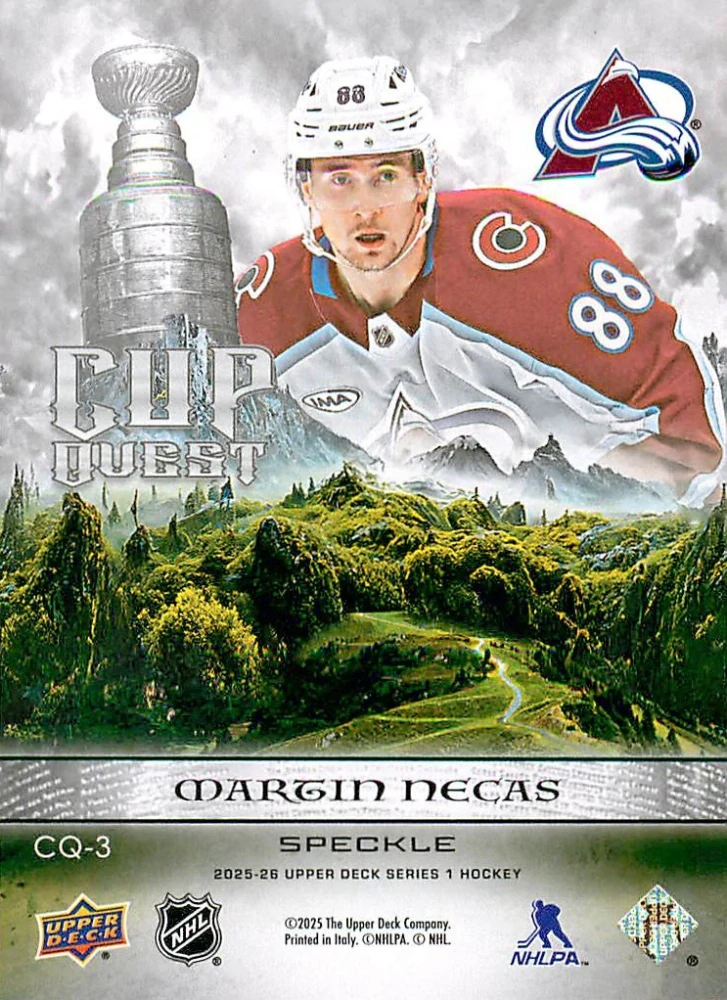 2025-26 UD Series 1 - Martin Nečas - Cup Quest - Speckle #CQ-3