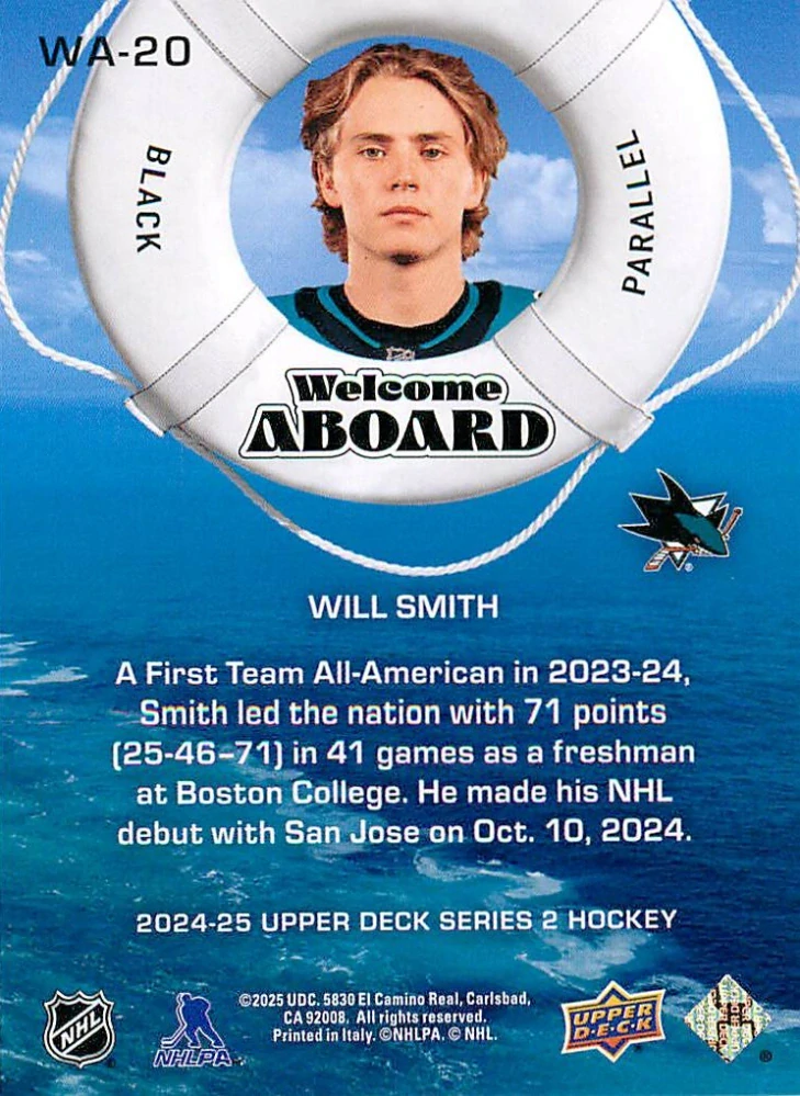 2024-25 UD Series 2 - Will Smith - Welcome Aboard #WA-20