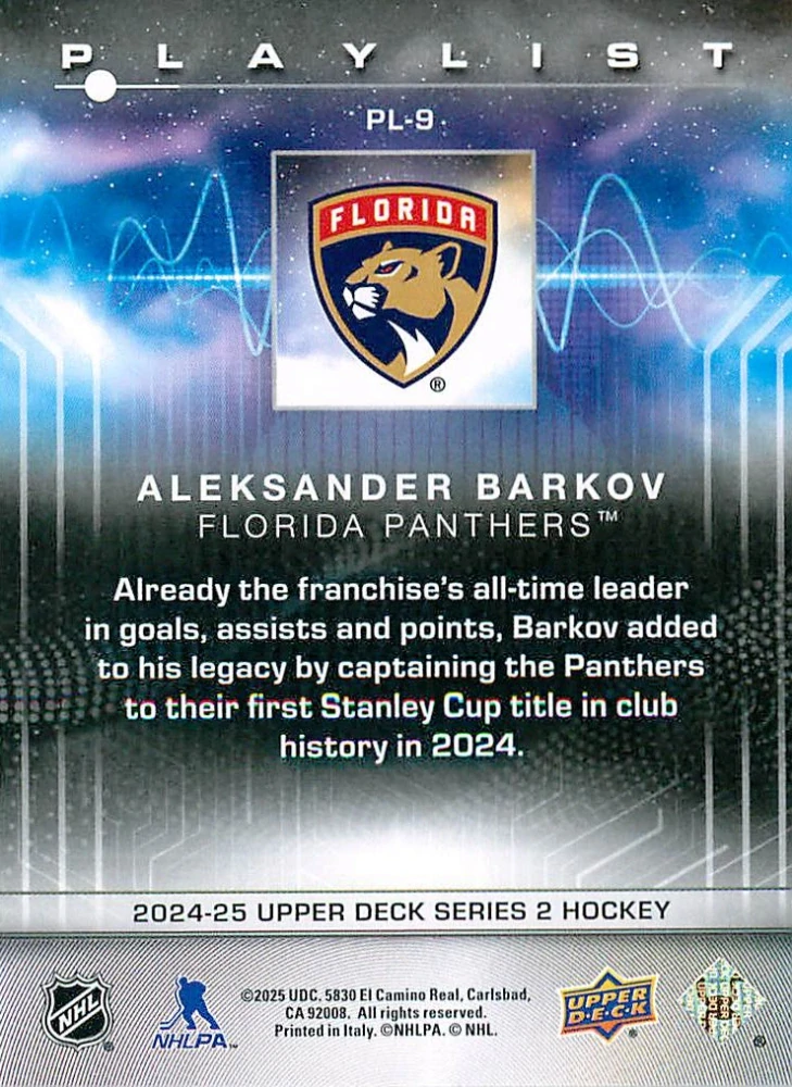 2024-25 UD Series 2 - Aleksander Barkov - Playlist #PL-9
