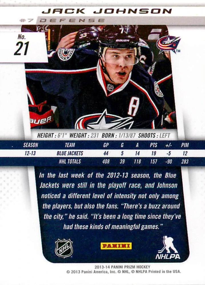 2013-14 Panini Prizm - Jack Johnson #21