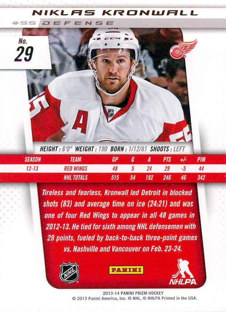 2013-14 Panini Prizm - Niklas Kronwall #29