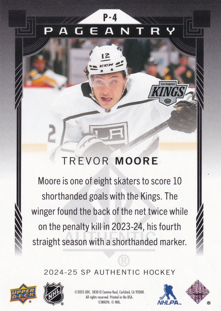 2024-25 UD SP Authentic - Trevor Moore - Pageantry #P-4