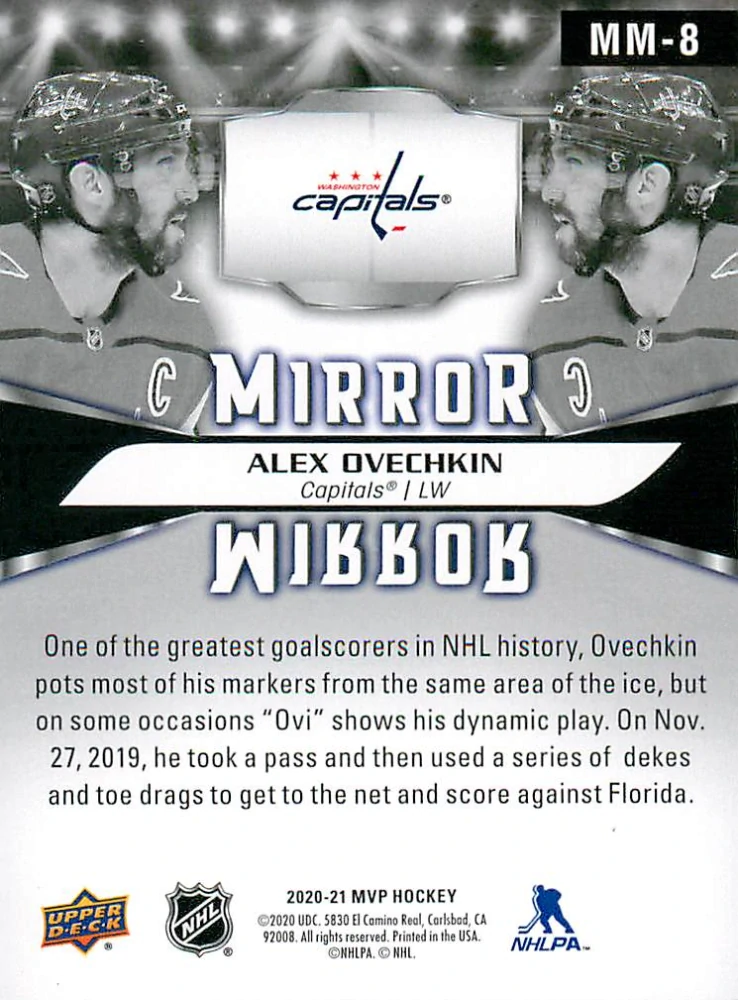 2020-21 UD MVP - Alex Ovechkin - Mirror #MM-8