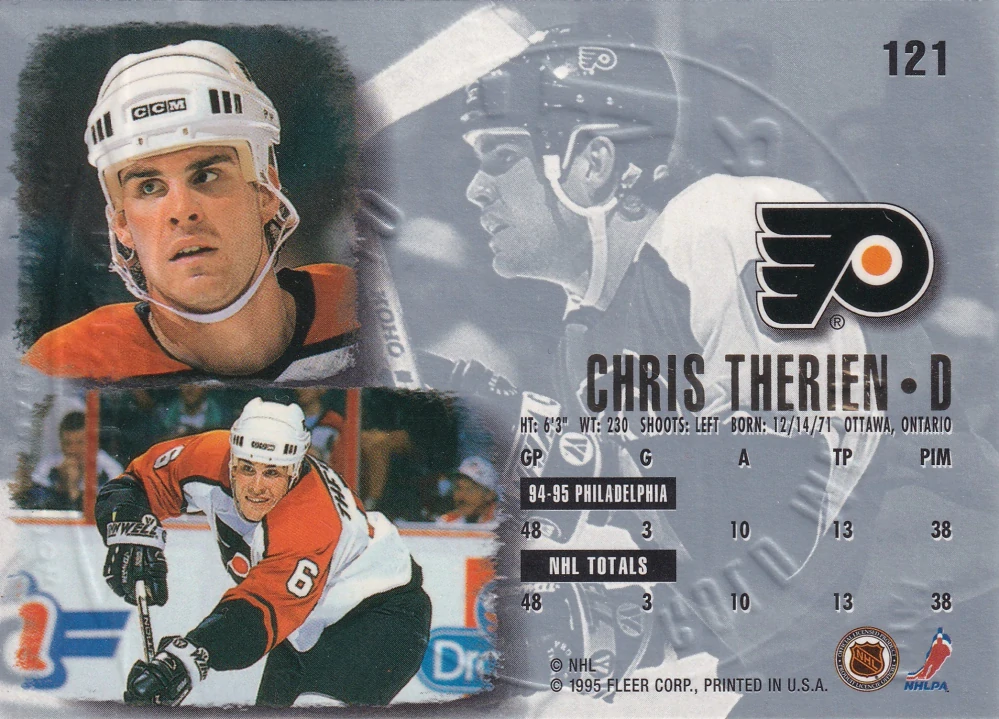 1995-96 Fleer Ultra - Chris Therien - Gold Medallion #121