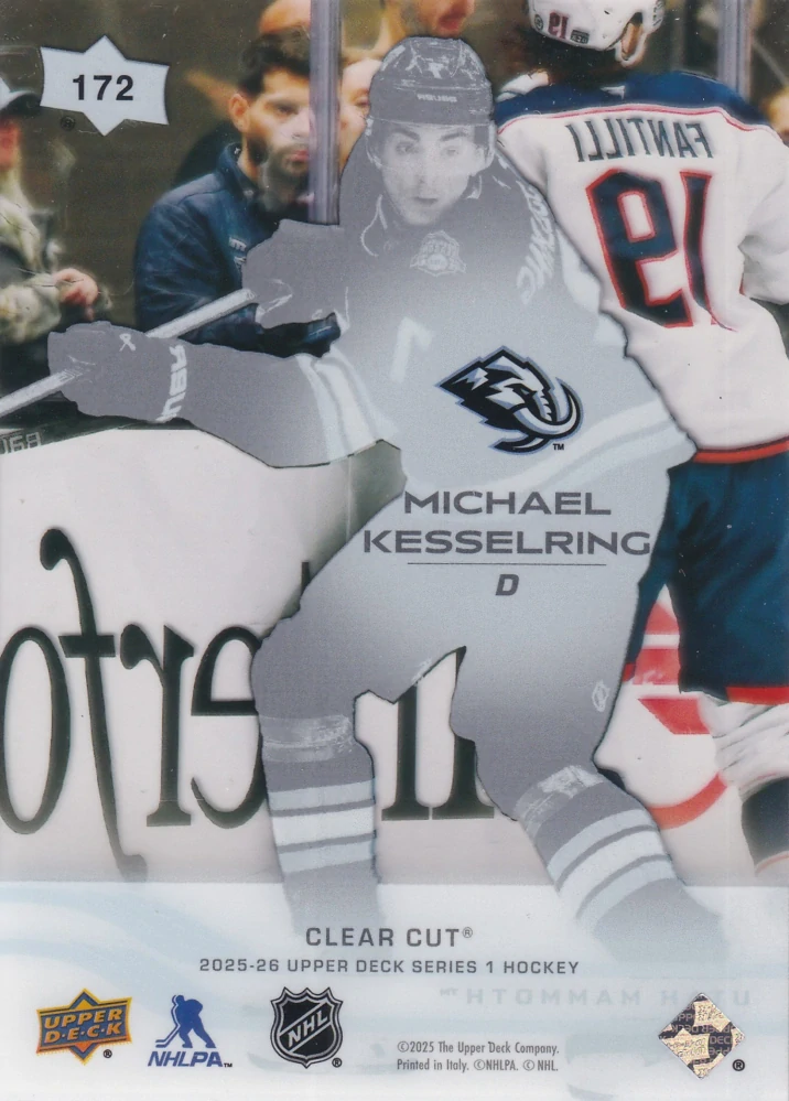 2025-26 UD Series 1 - Michael Kesselring - Clear Cut #172