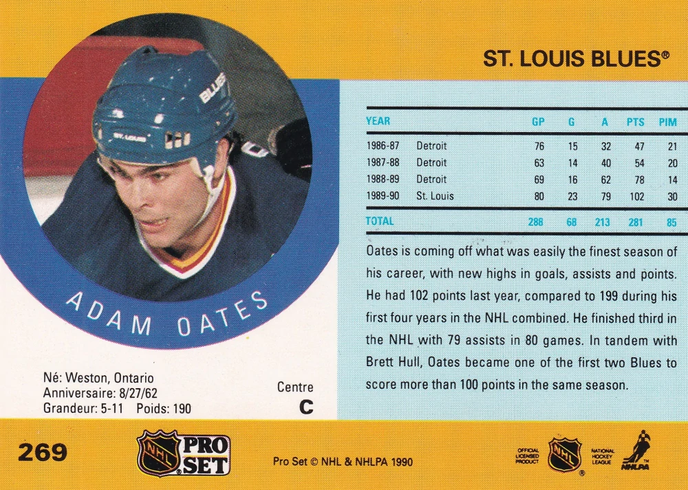 1990-91 Pro Set - Adam Oates #269