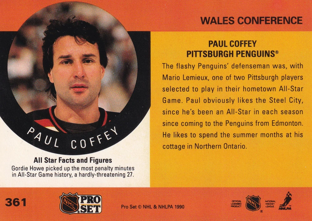 1990-91 Pro Set - Paul Coffey #361