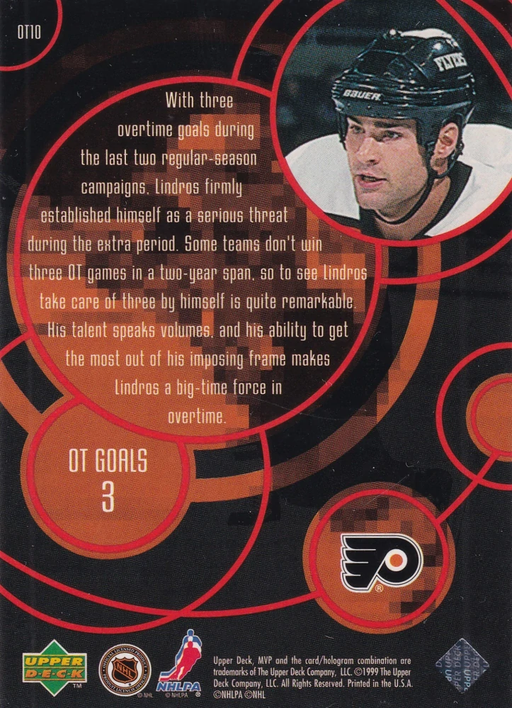 1998-99 UD MVP - Eric Lindros - OT Heroes #OT10