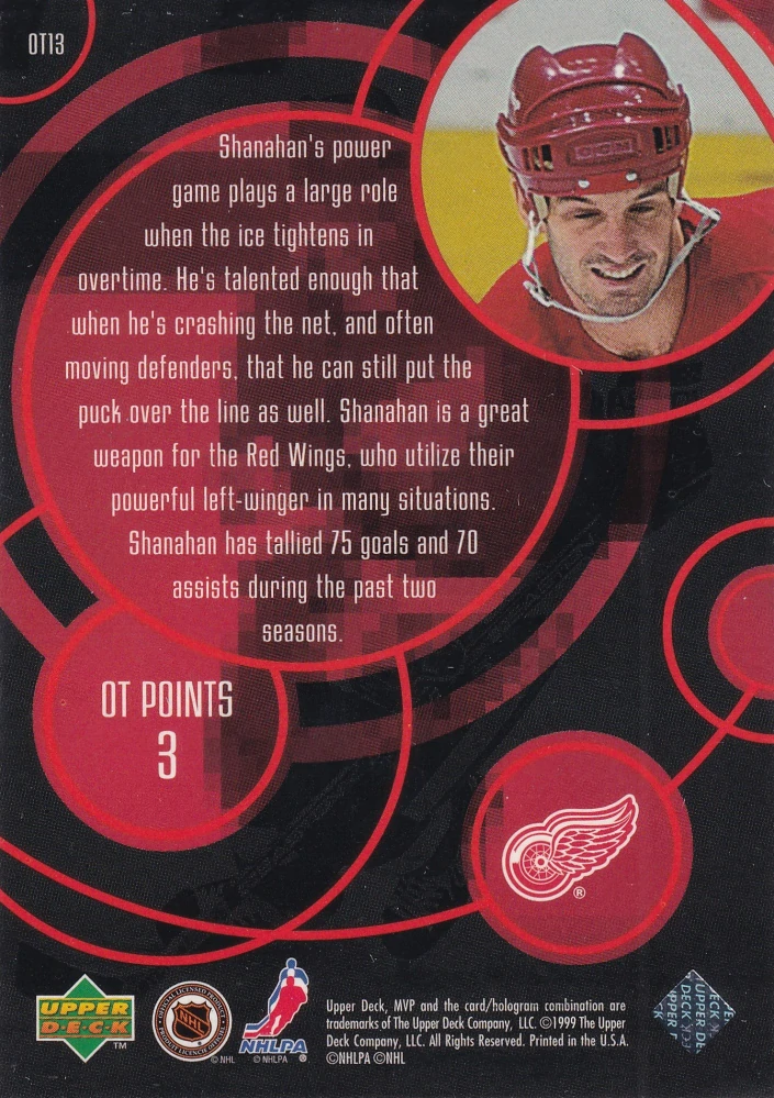 1998-99 UD MVP - Brendan Shanahan - OT Heroes #OT13