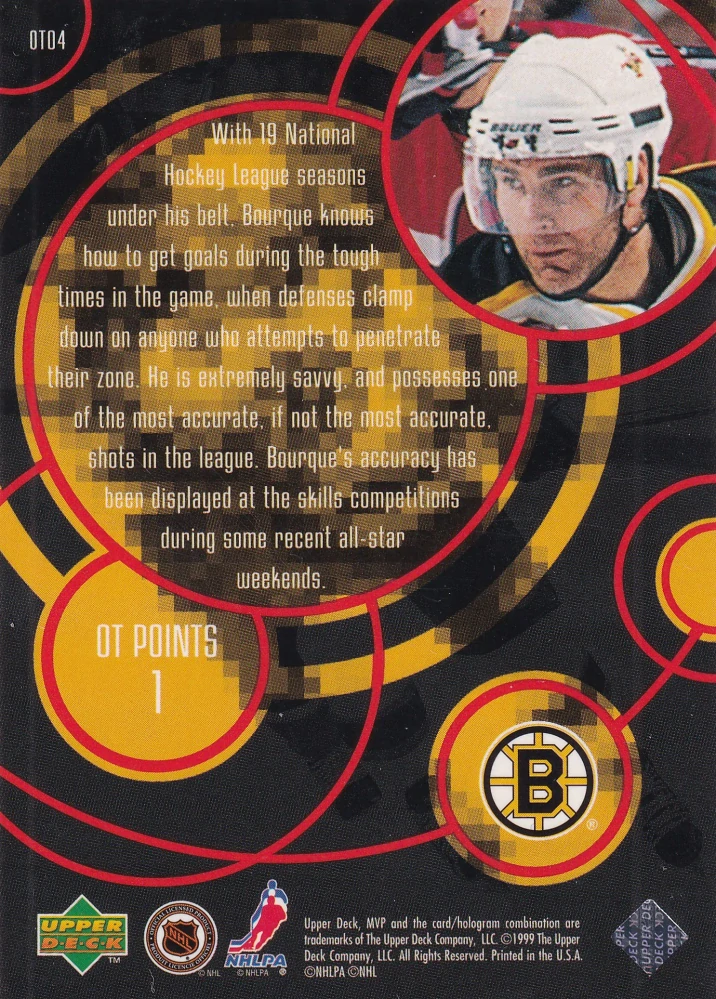 1998-99 UD MVP - Ray Bourque - OT Heroes #OT04