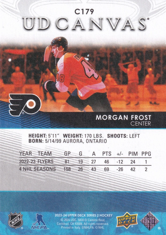 2023-24 UD Series 2 - Morgan Frost - Canvas #C179