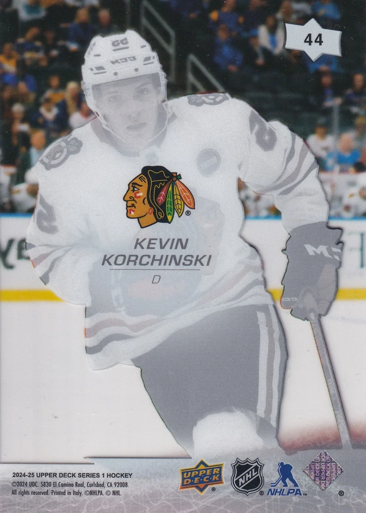 2024-25 UD Series 1 - Kevin Korchinski - Clear Cut #44