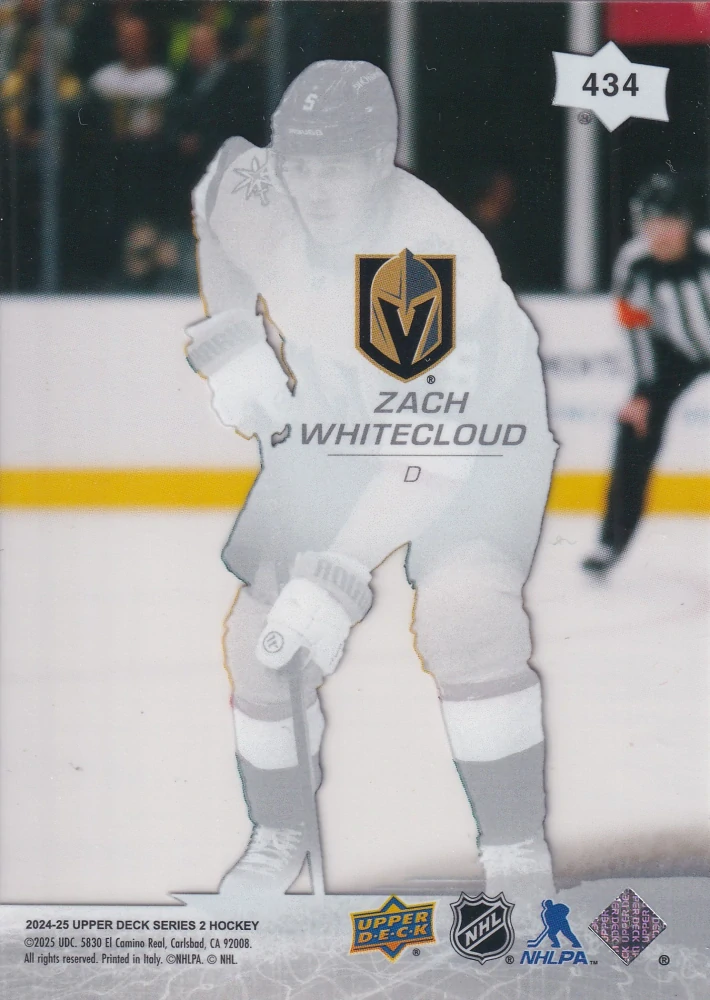 2024-25 UD Series 2 - Zach Whitecloud - Clear Cut #434